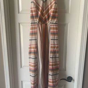 Japana Full Length Dress Pink Blue and White Size Medium